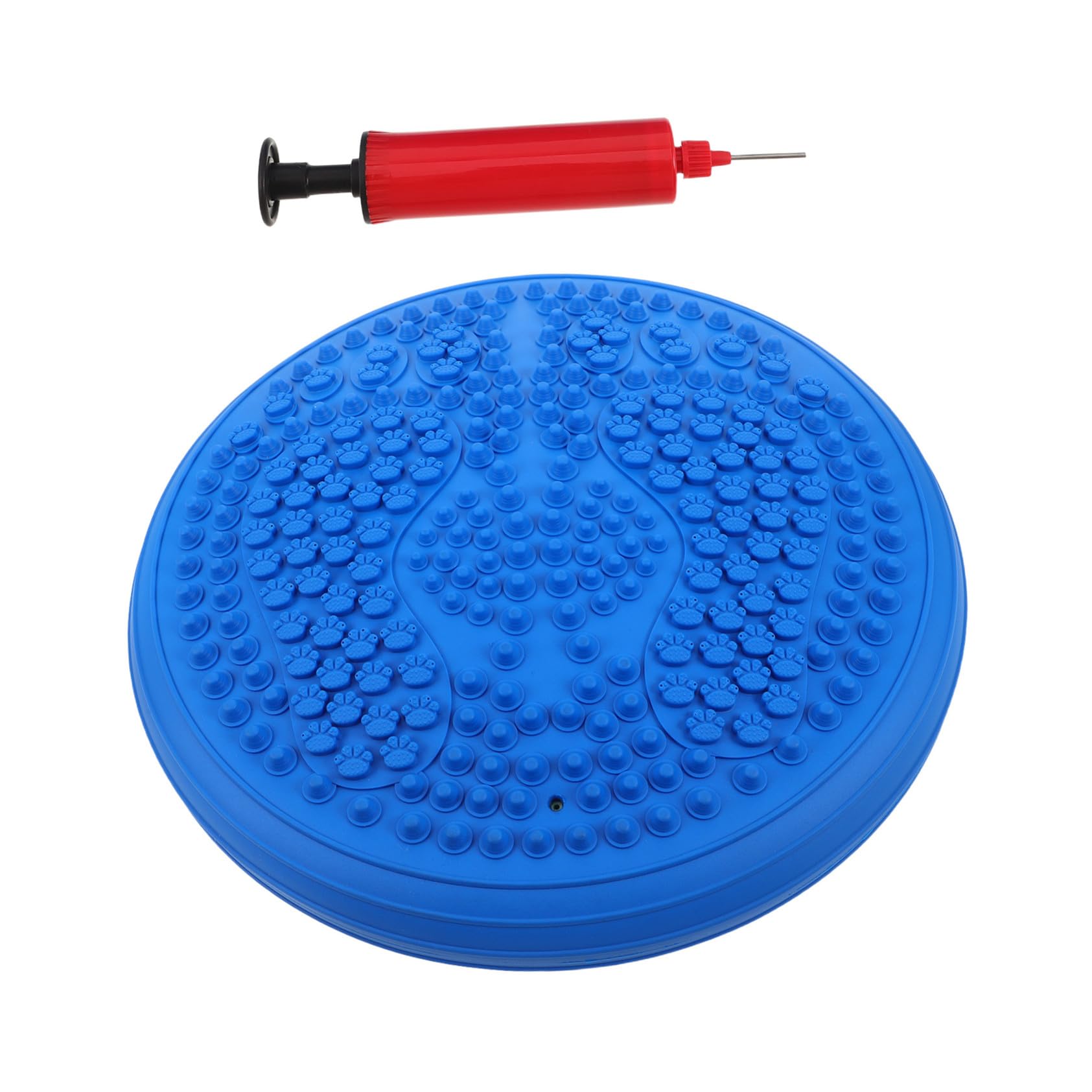 Alipis Coussin Air Équilibre Gonflable Rond avec Surface de Massage Point de Pression Tapis de Gymnastique Portable Épais pour Yoga Jogging Stationnaire et Rééducation à Domicile