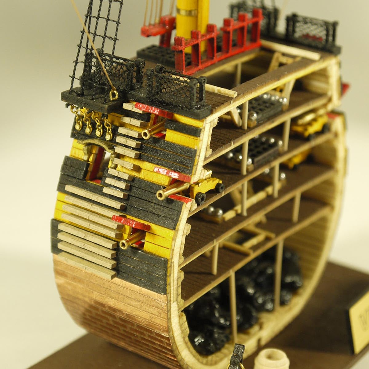 Puzzle in legno 3D per adulti, 1/200, sezione trasversale 3D, set da costruzione, 120 + pezzi, montaggio fai da te, puzzle 3D, in legno, nave a vela, barca a vela, steampunk, modello in legno 3D