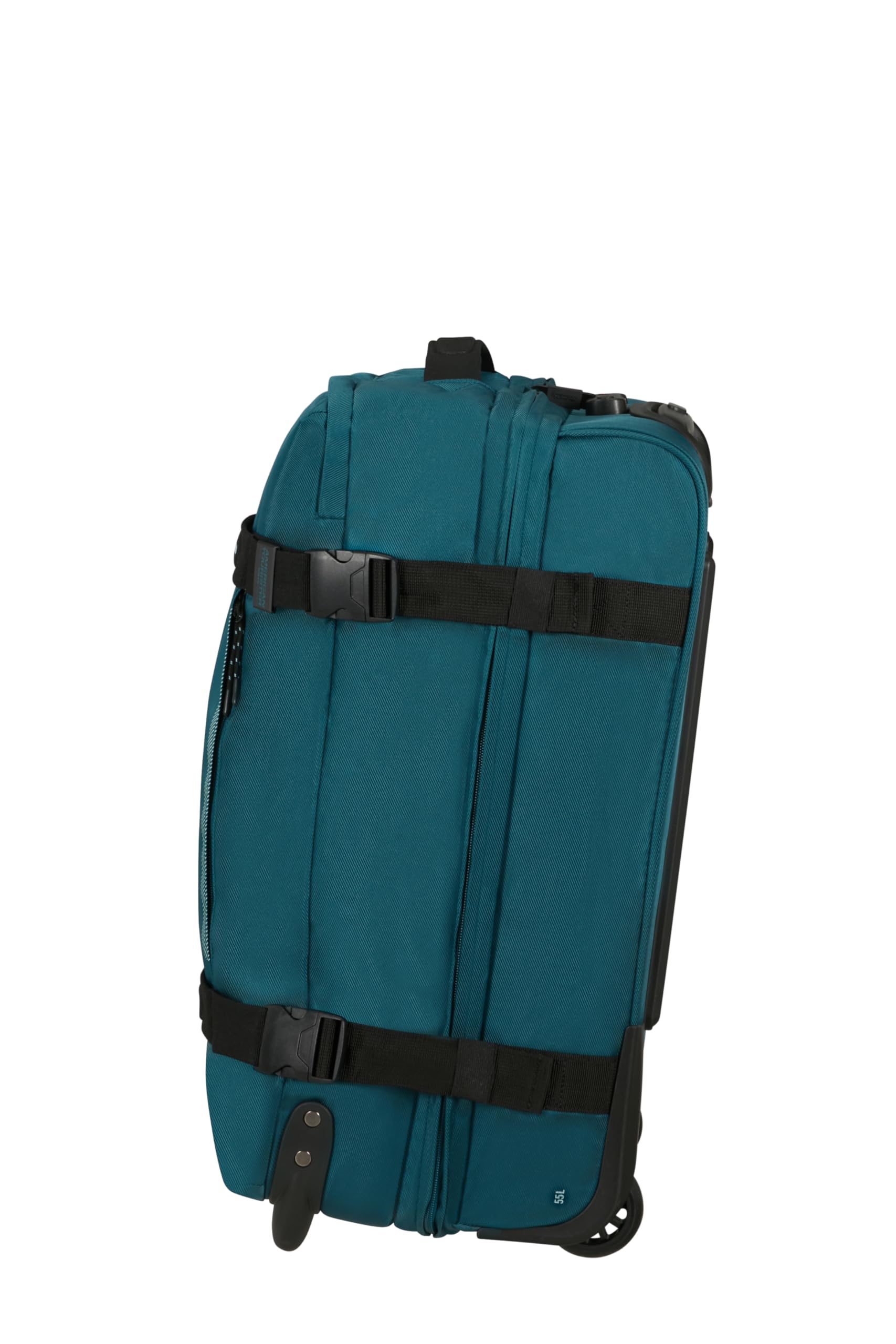 American Tourister Urban Track - Bolsa de Viaje con 2 Ruedas, 55 cm, Bolsa Ligera S con 2 Compartimentos y Cerradura TSA, 55 L, Ideal para Viajes Cortos - Blau (Totally Teal)