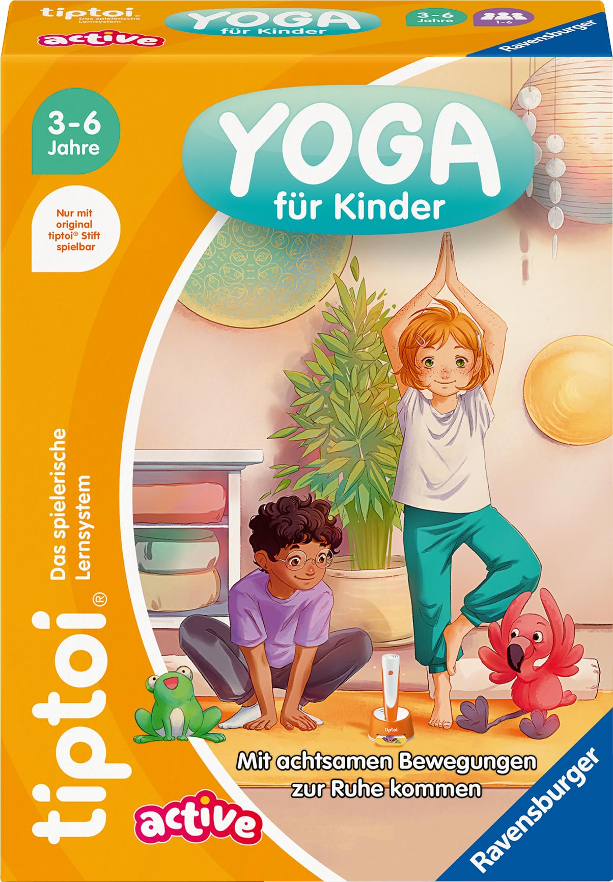 Ravensburger tiptoi Spiel 00230 - Active Yoga für Kinder - achtsames Bewegungsspiel für Kinder ab 3 Jahren