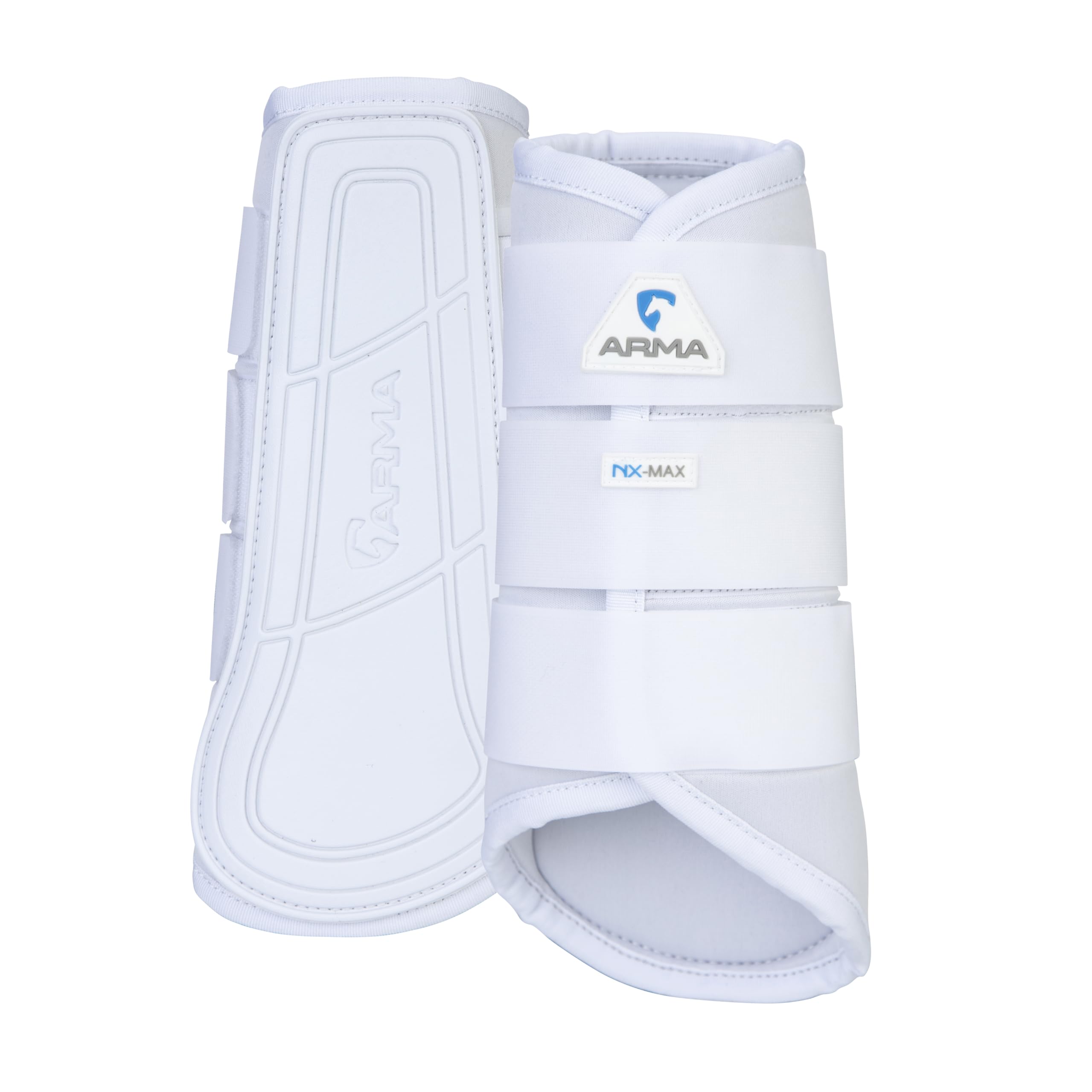 Shires Arma Neoprene Brushing Boots in White Cob, White