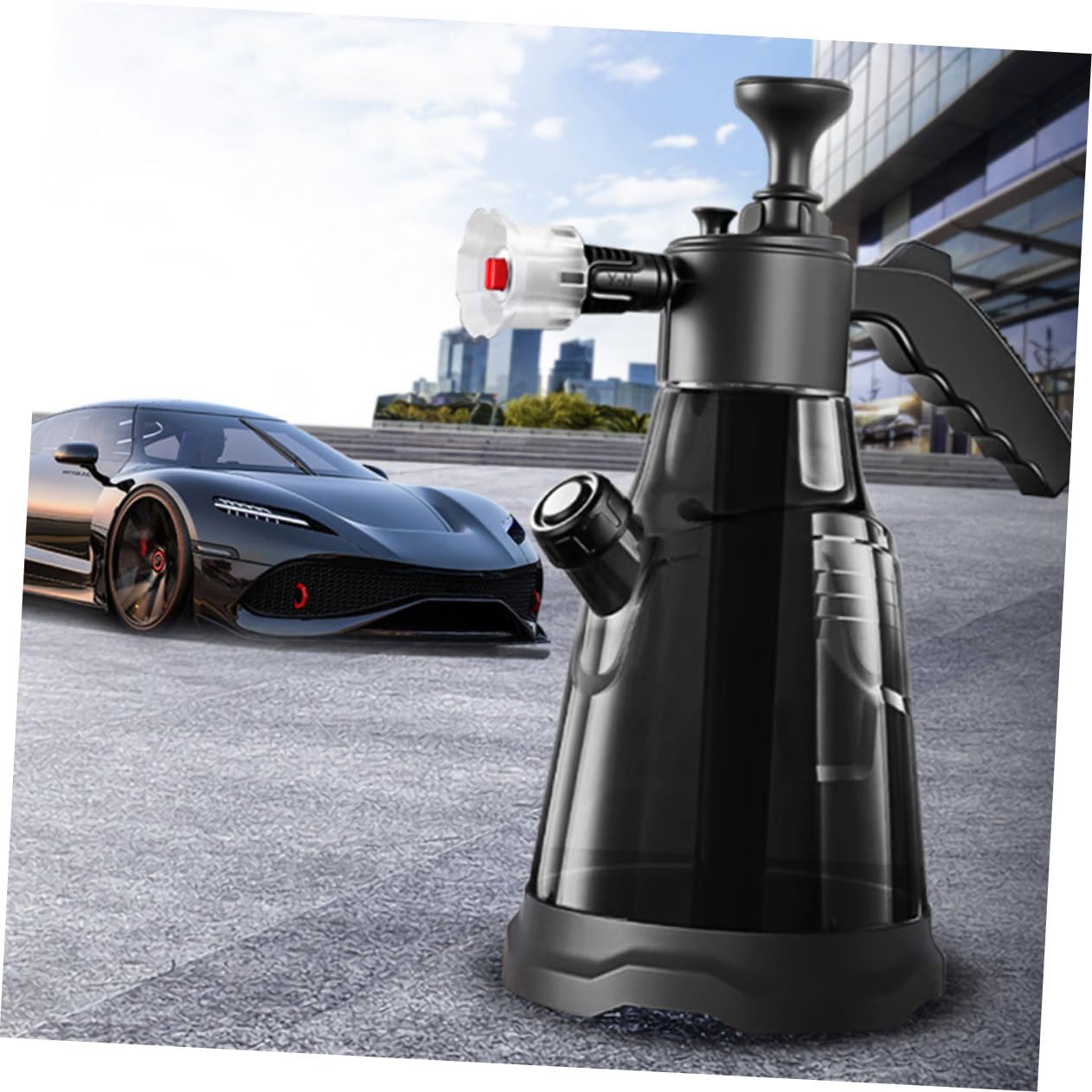 Gatuida Recipiente Pulverizador de Aire Presión para Coche Botella de Agua Pulverizadora para Limpieza Botella de Agua Pulverizadora para Jardín para Lavar el Coche y Jardinería