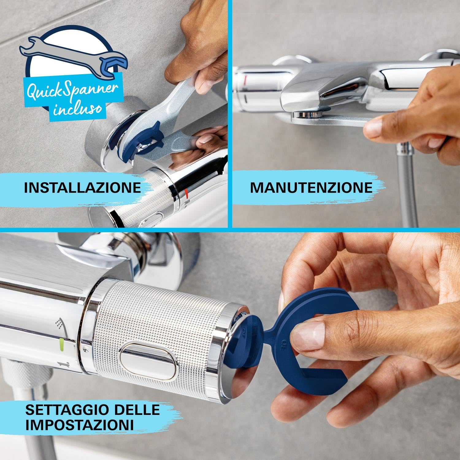 Grohe Precision Flow Miscelatore termostatico per doccia, 34805001