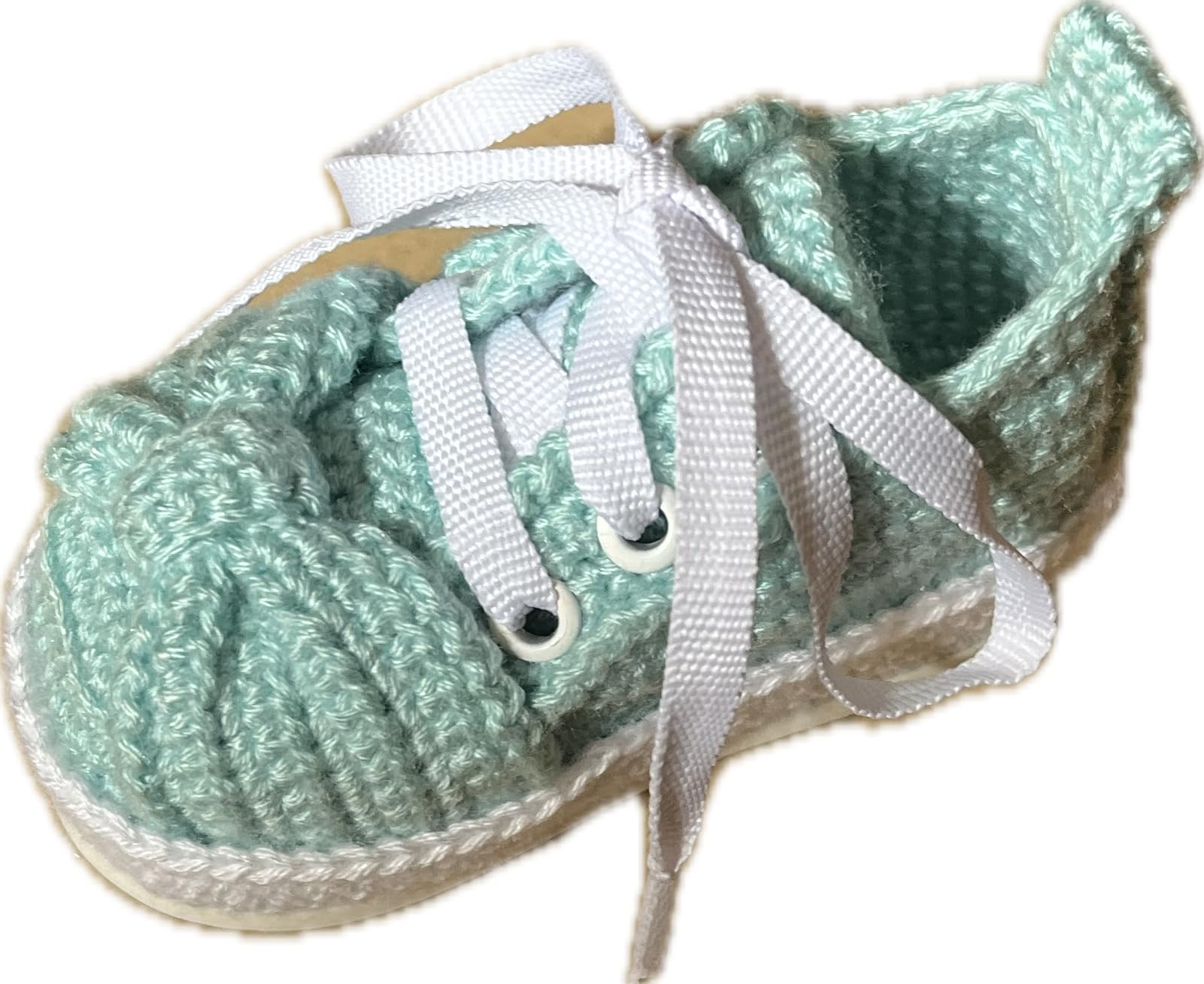 Personalisierte Gehäkelte Babyschuhe mit kostenloser Gravur - Handgemachte Low-Top-Schleife für erste Lauflerner - Häkelschuhe für Neugeborene