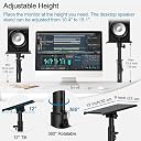 Vondynote Studio Monitor Stands Pair Heavy Duty Desk Clamp Speaker Stands with Adjustable Angle Tray of 0-12 ° gallery image