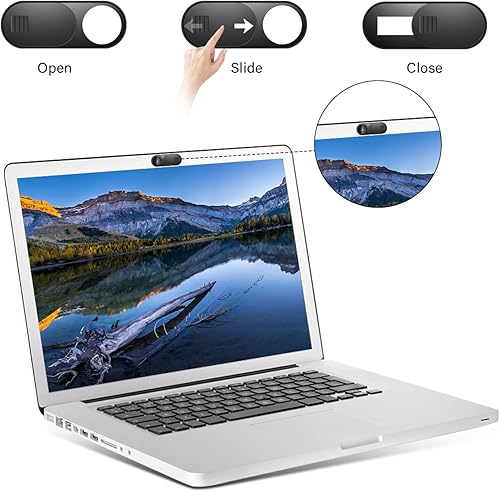 Miniatura 8 de Funda deslizante para cámara de laptop, funda para cámara, paquete de 6 fundas ultradelgadas para cámara web para laptop, escritorio, PC, tableta