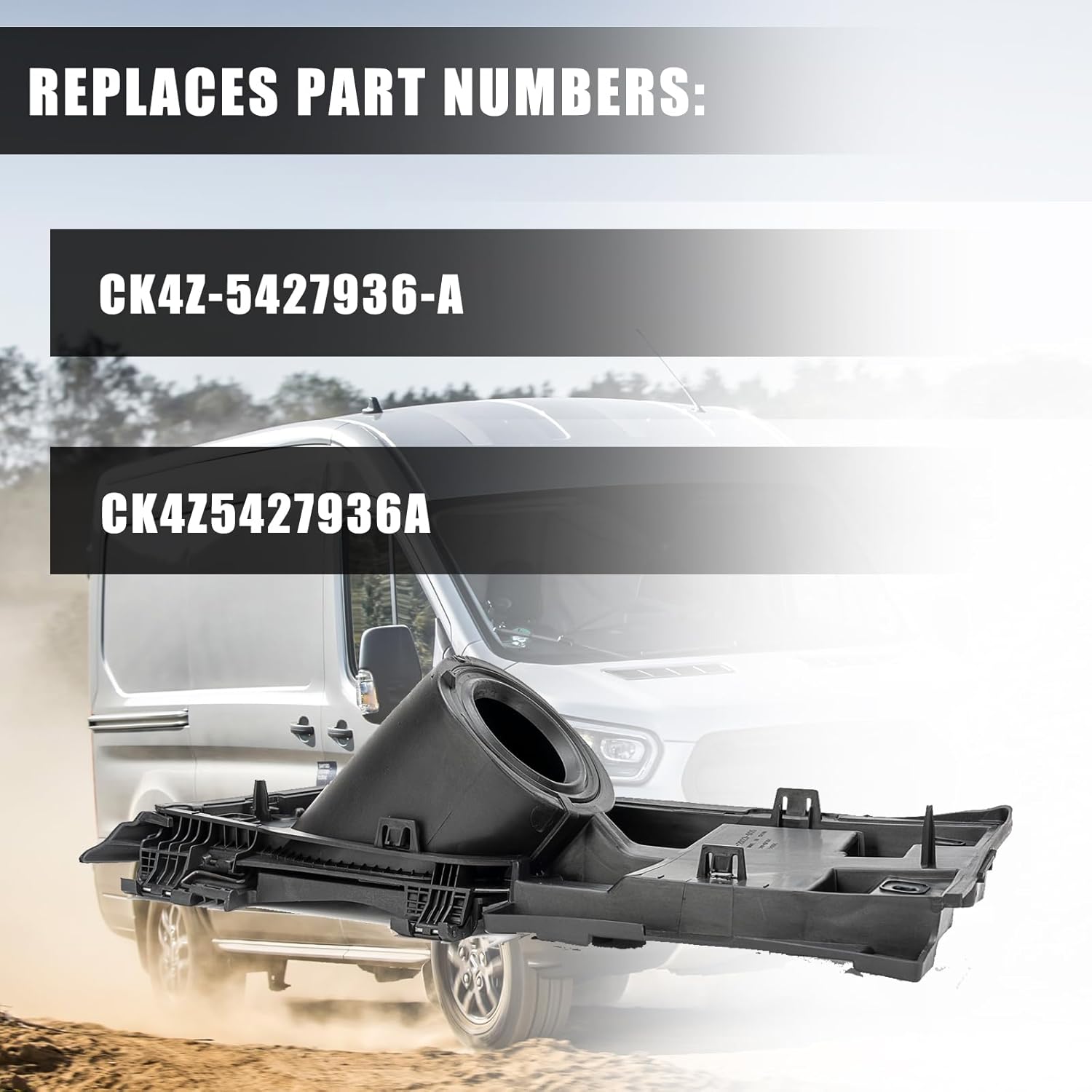 Fuel GAS Filler Pocket Housing Hinge Door Compatible With 2015-2023 Ford Transit Van Replace# CK4Z-5427936-A, CK4Z-5427936-F