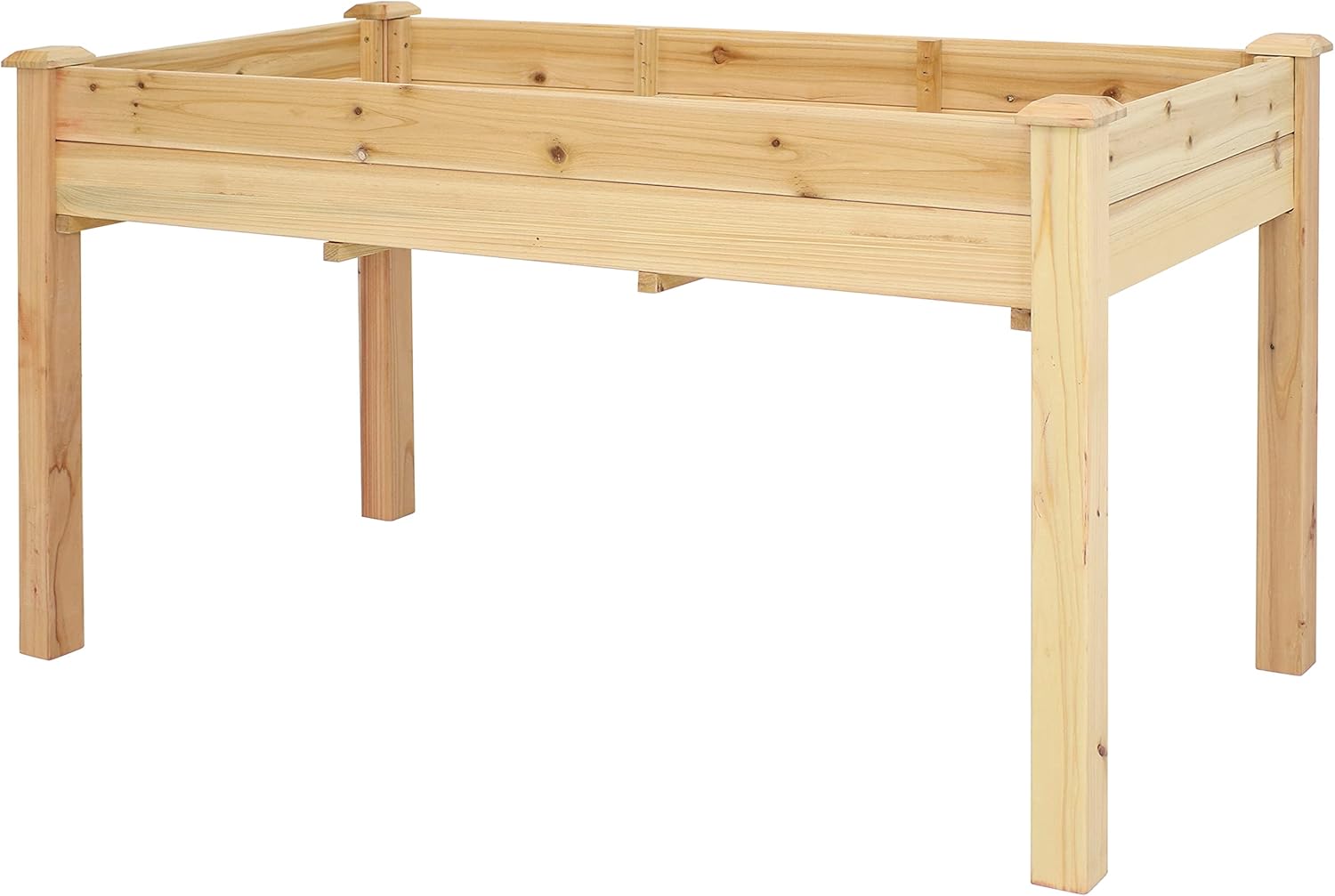 Sunnydaze 48.5Inch Wood Raised Garden Bed Outdoor