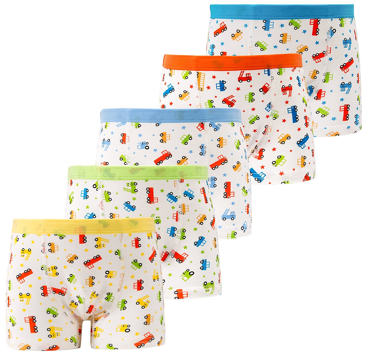 CC La Dame Underwear Brief Boys Boxer Briefs 5-pack Cotton Underwear Boxers Boy 2-8 Years