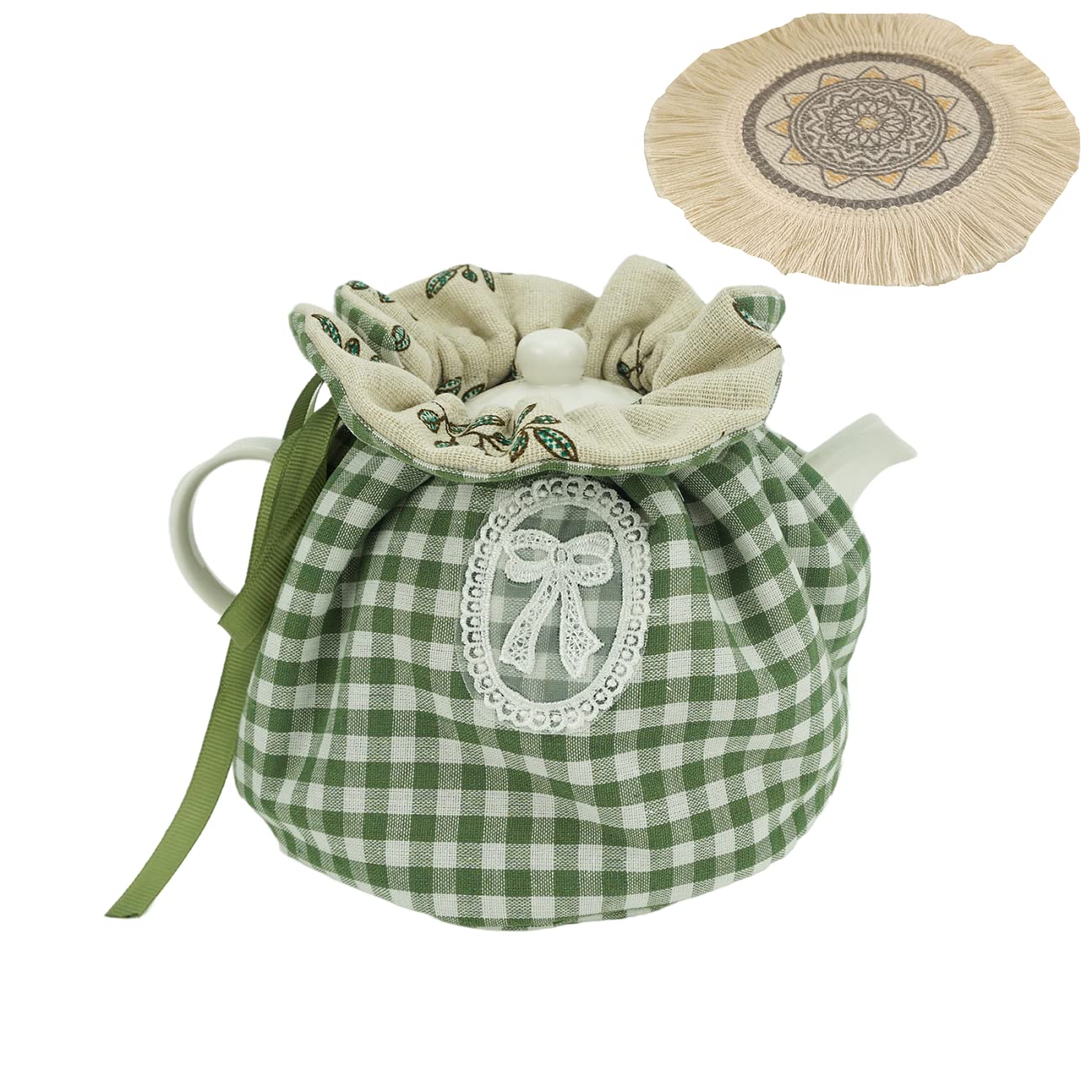 kkekos Tea Cozy Cotton Vintage Floral Tea Cosy - tea cozies | Mubboo