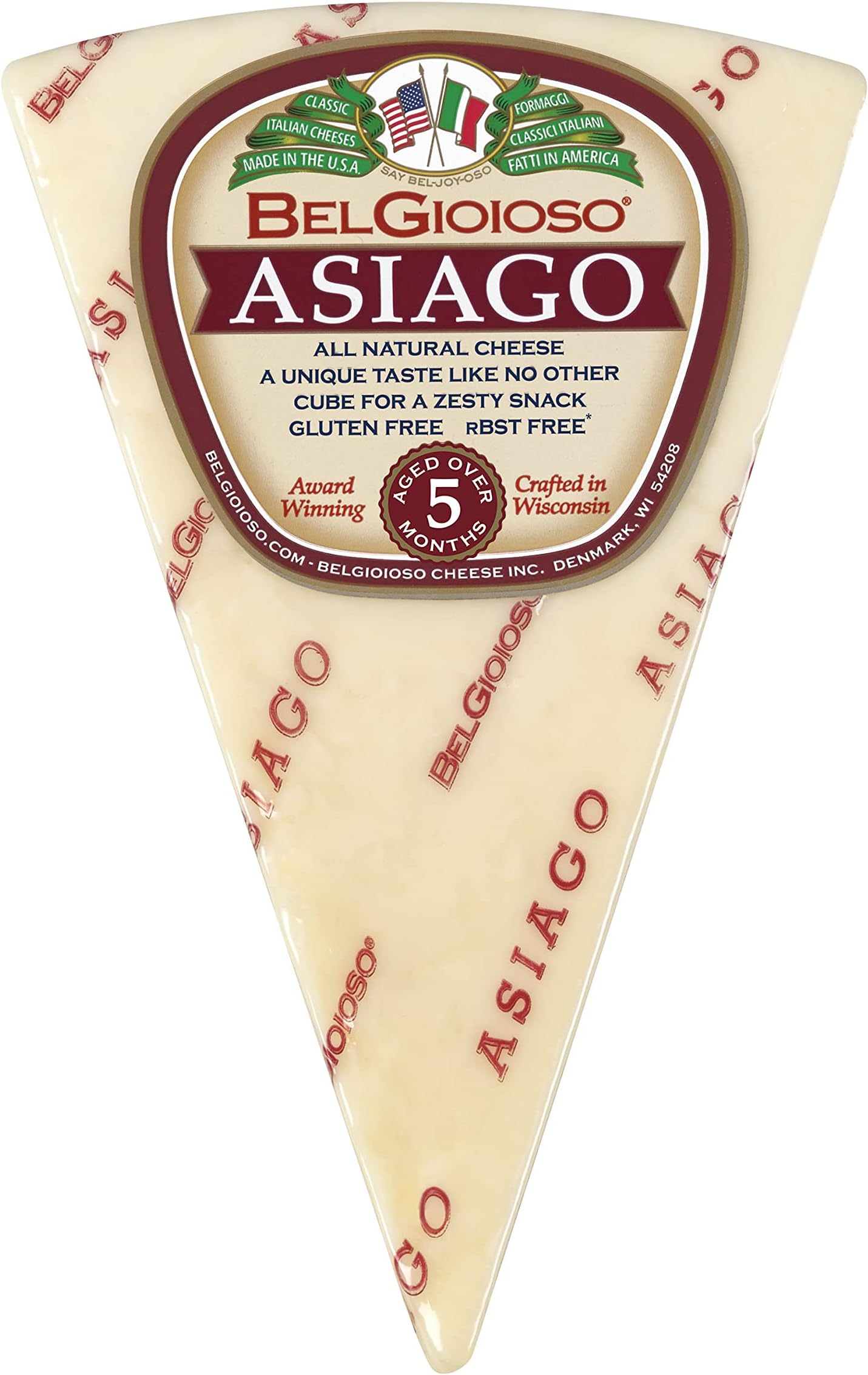 Asiago Cheese, approx. 8oz wedge