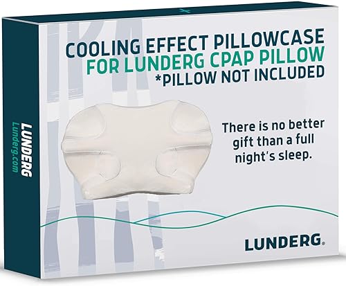 Lunderg Repuesto de funda de almohada de efecto refrescante para nuestra almohada CPAP Tela de confort premium Almohada no incluida