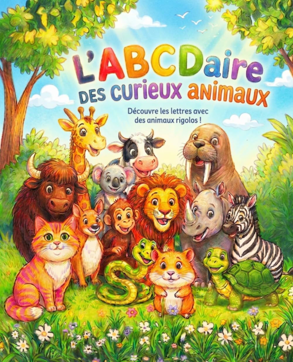 L’Abécédaire des Curieux Animaux: Découvre les lettres avec des animaux rigolos !
