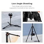 K&F Concept Compact Camera Tripod, 63" Travel Tripod for Camera with Metal Ball Head Load Capacity 22lbs, 2.6lbs Lightweight Aluminum Outdoor Tripods with Phone Holder, for DSLR Cameras, Phone