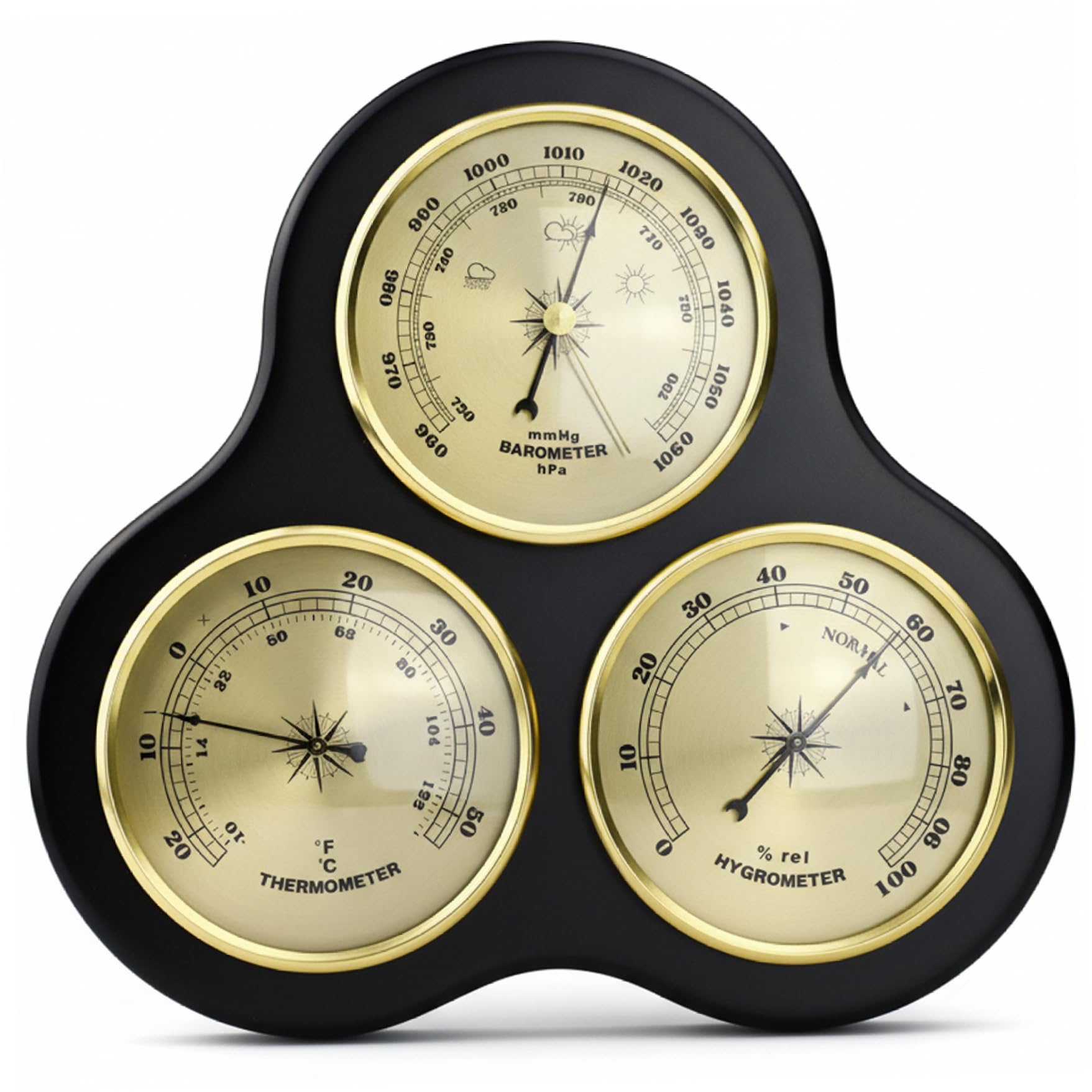 Barometers for the Home Barometers for the Home - Indoor Barometer with Hygrometer and Thermometer Wall Mount Indoor Weather Station for 10.2x9.7x1.4 inch