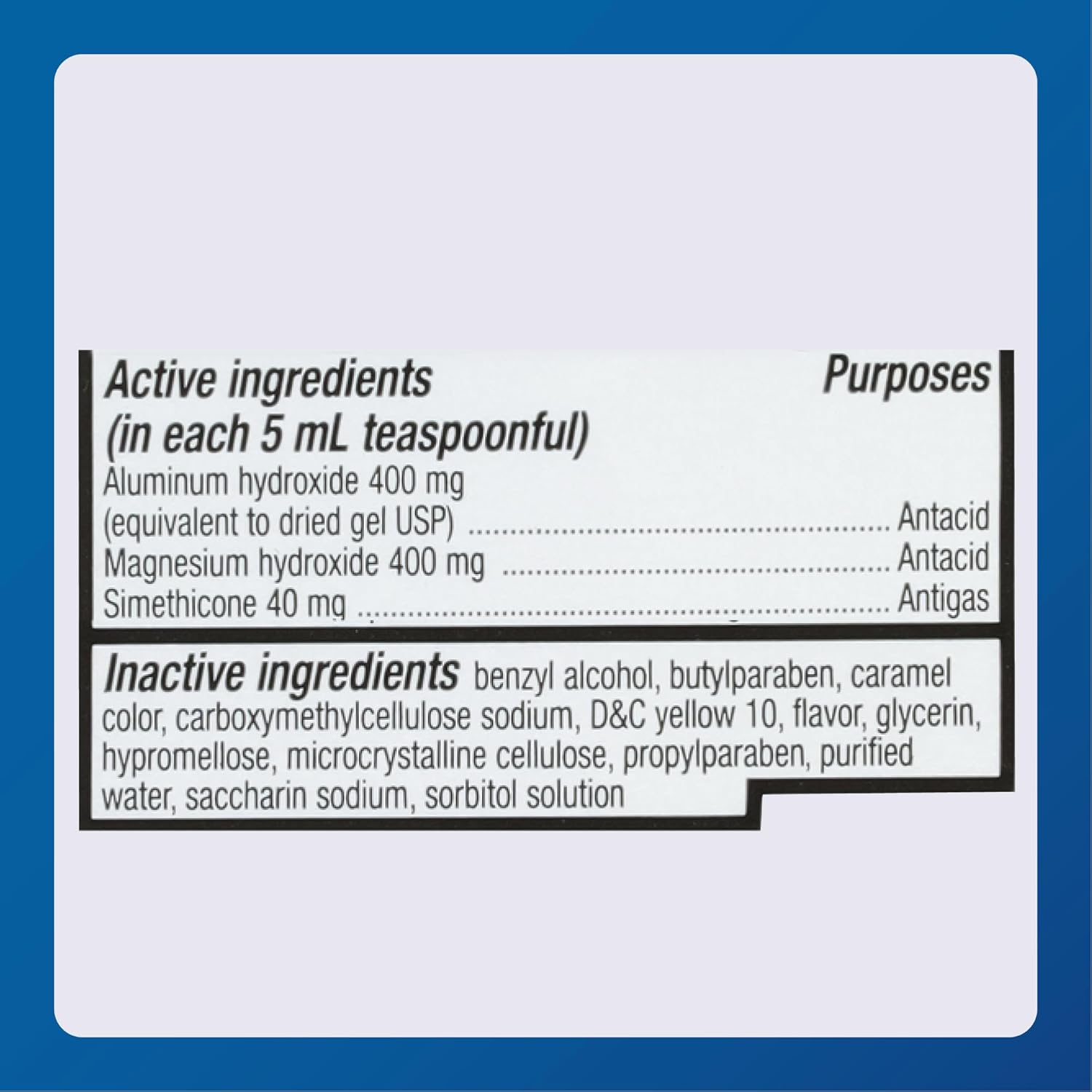 MAJOR Mintox Maximum Strength Antacid/Antigas for Fast Relief of Heartburn, Acid Indigestion, Pressure, Bloating - Lemon Creme - 12 Fl Oz (355 mL) (6 Pack)