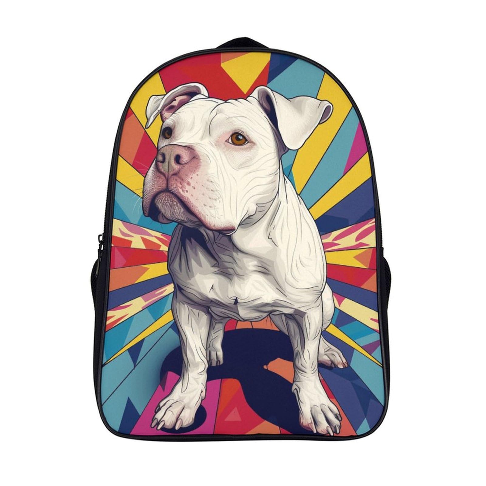 Pit Bull Mochilas Escolares Para Niños con Diseño 3D de 40x28x16cm para Colegio y Deporte 7
