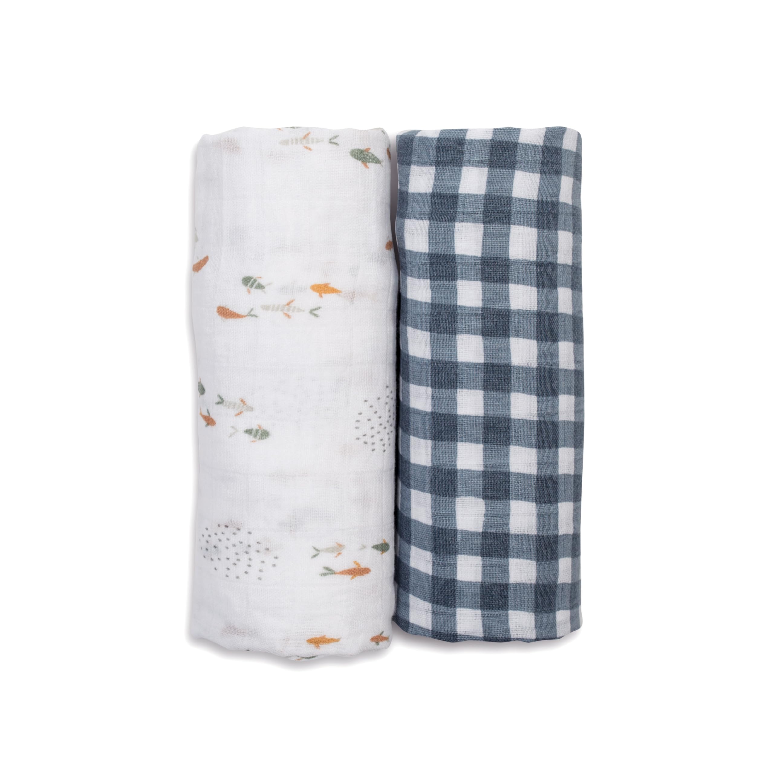 Lulujo Baby Swaddle Blankets | Unisex Softest Breathable Cotton Muslin Swaddle Blanket Set | Neutral Receiving Blanket for Girls & Boys | 40in x 40in