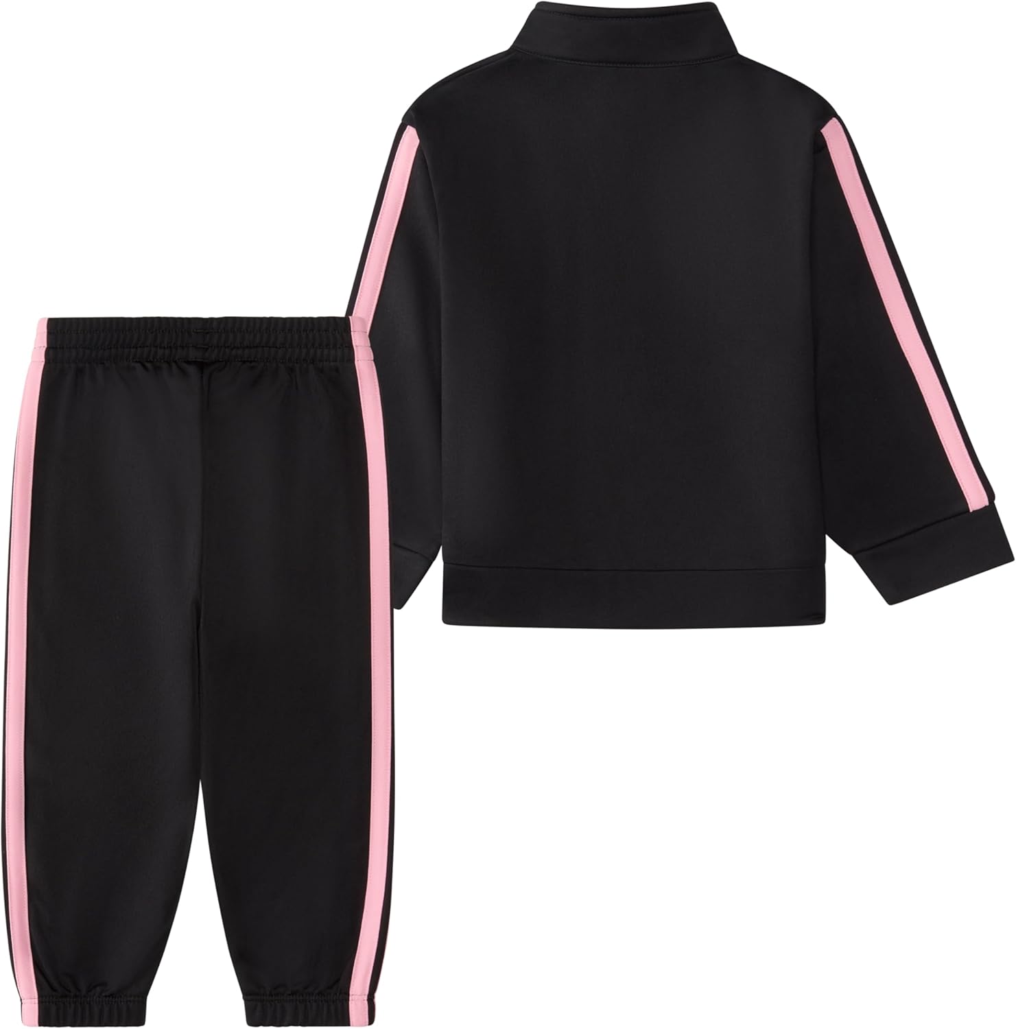 adidas Baby Girl's Zip Front Classic Tricot Jacket and Joggers Set