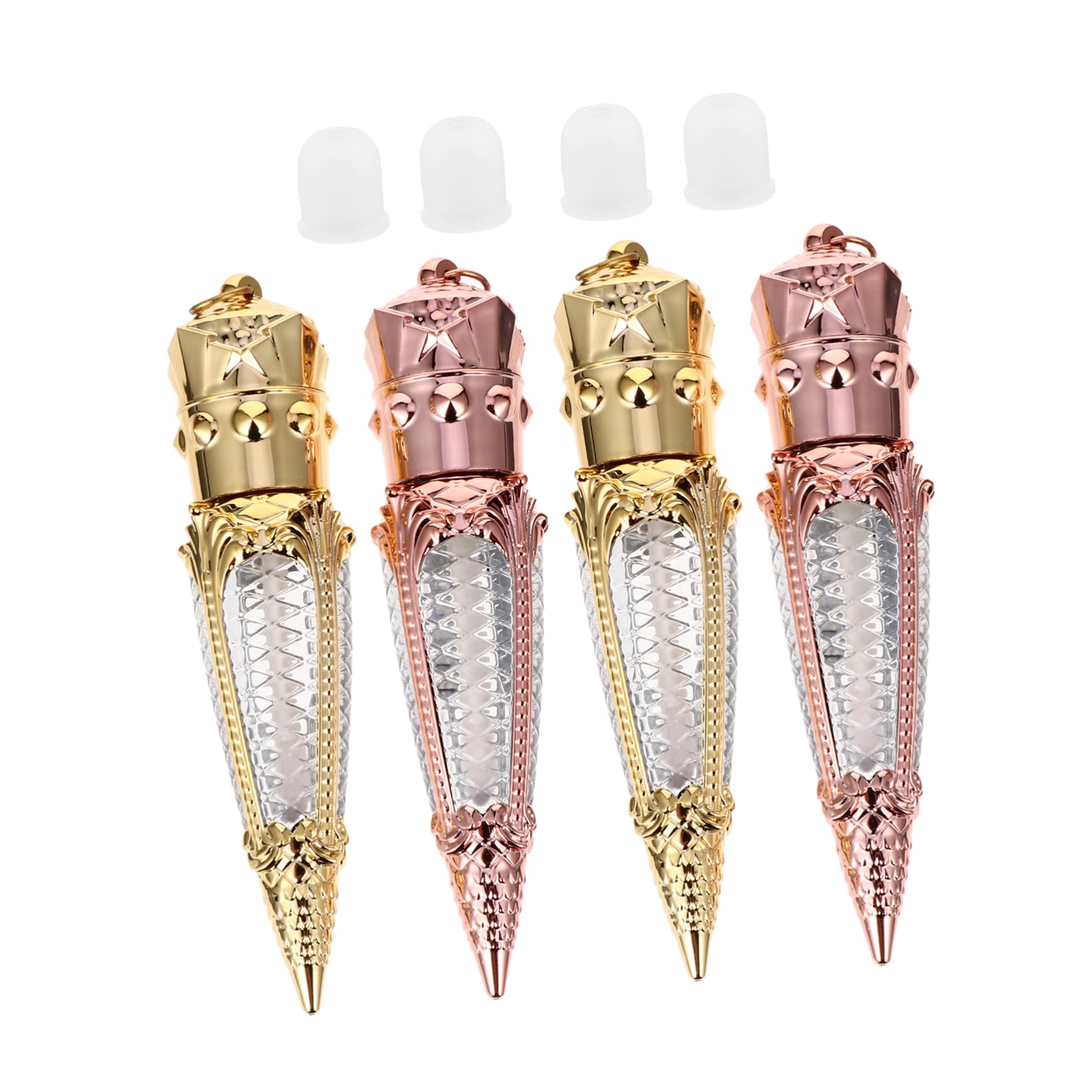 Contenitori per Lucidalabbra a Forma di Ravanello 5ml, 10 Pezzi | Plastica, Design Mini Compatto, Ricaricabili e Buona Tenuta, per Campioni Fai da Te e Uso Domestico