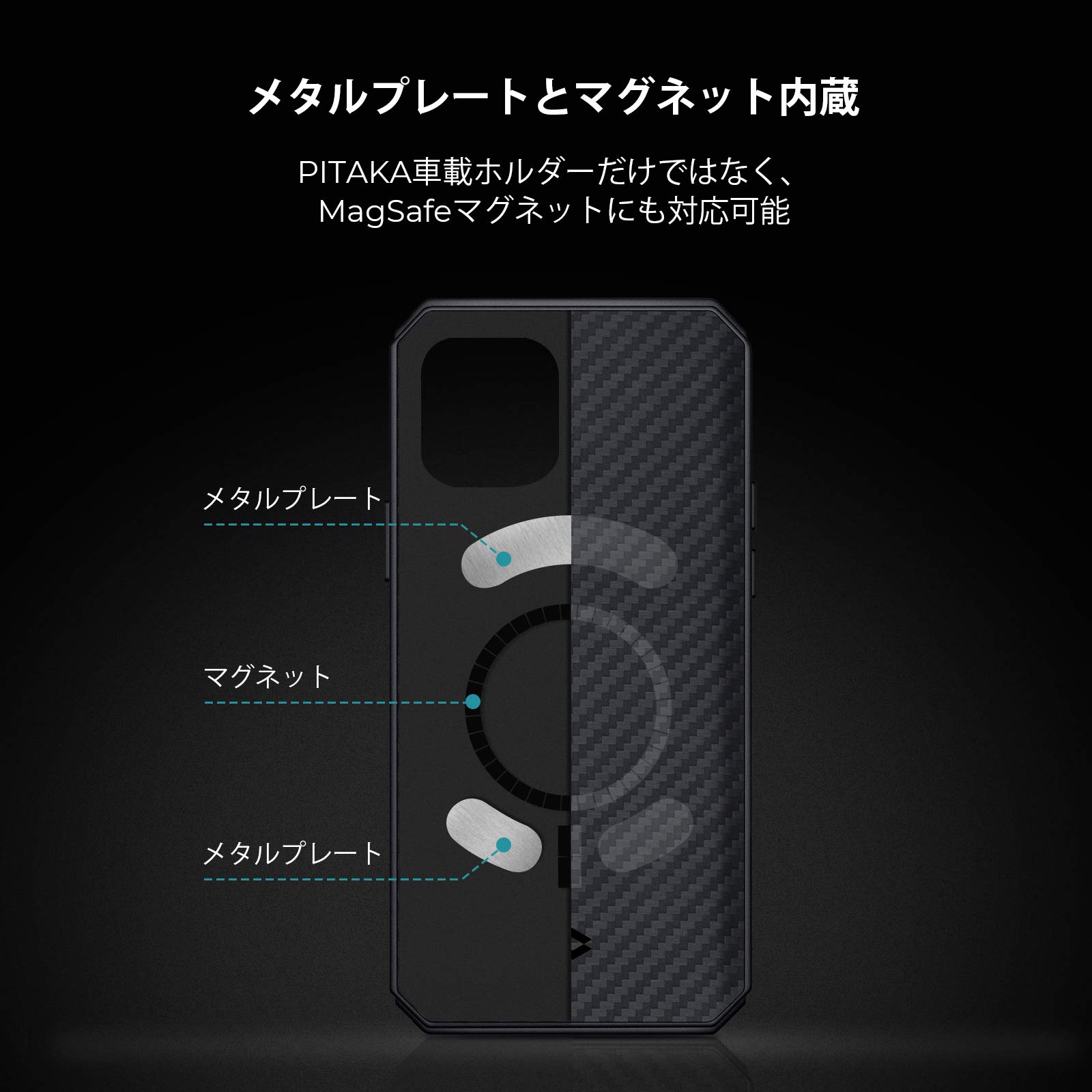 Amazon.co.jp: 「PITAKA」iPhone12 対応 ケース MagEZ Case Pro 2
