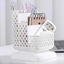 منظم بلاستيكي من الروطان - حامل متين لجهاز التحكم عن بعد مع خيارات متعددة الألوان لغرف المعيشة والمكاتب