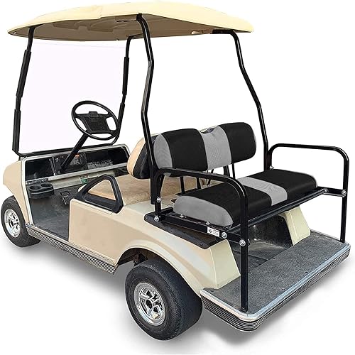 Miniatura 111 de Juego de fundas de asiento de carrito de golf, fundas para asientos delanteros de carrito de golf, ajuste para Club Car Precedent OEM, cojín