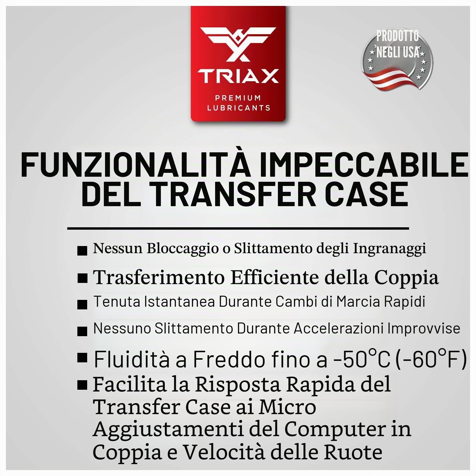 TRIAX DTF-1 Fluido Completamente Sintetico per Cassa di Trasferimento/Olio Ripartitore di Coppia. Compatibile con BMW Xdrive, Audi/VW Quattro, e numerosi veicoli AWD e 4x4 (1 Quarto)