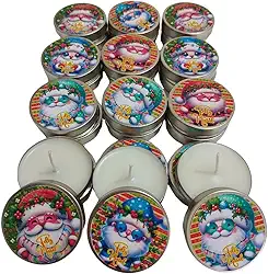 12 Velas Aromáticas para o Natal - Lembrancinhas de Natal