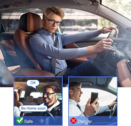Miniatura 2 de Lentes inteligentes inalámbricos Bluetooth para hombres y mujeres con altavoces, llamadas telefónicas claras, música de juego y lentes de luz