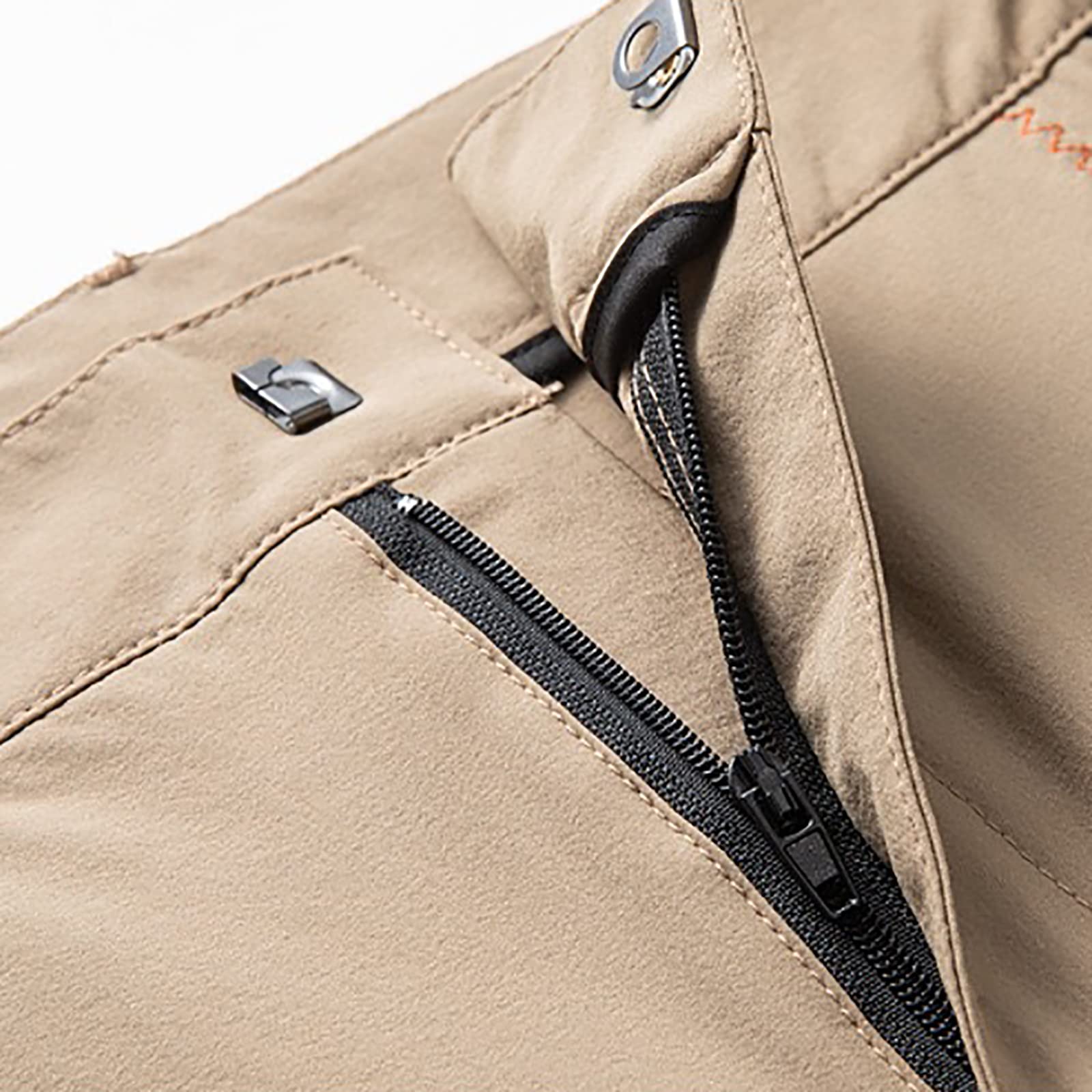 Pantalon Senderismo Montaña Hombres Secado Rápido Impermeable Pantalones Trekking Escalada Transpirables Ligeros(Size:4XL,Color:Gris)