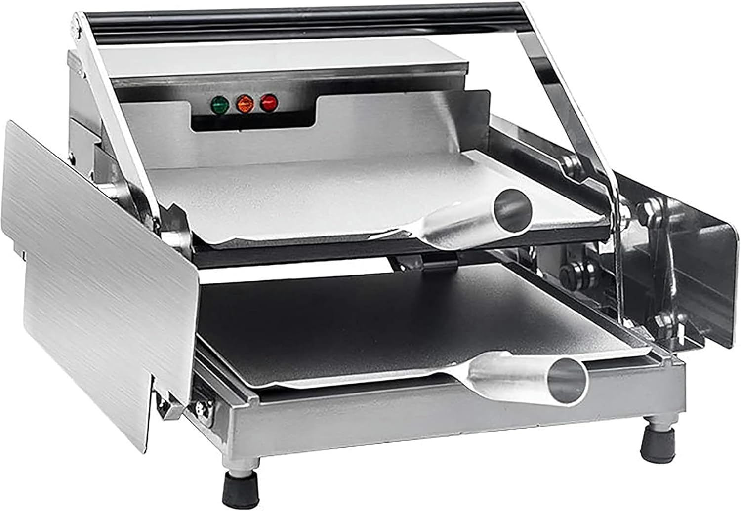 Hamburger Toaster Double Layer Hamburger Bun Fully Automatic Heating Machine 750/2000W Hamburger Making Machine 12/24 Hamburgers Per Time 50-300℃ Ideal for Bread Heating (Size : Small)