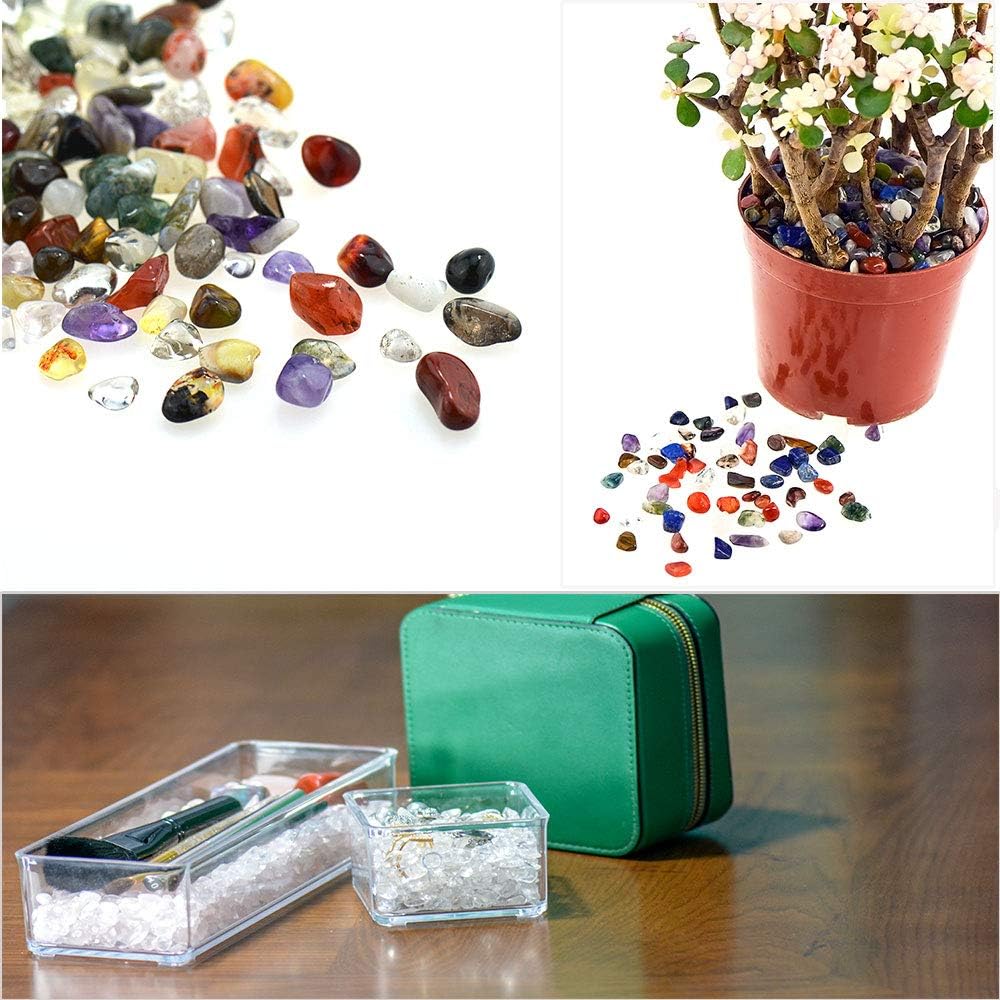 UFEEL Amethyst Tumbled Chips Stone Crushed Crystal Quartz Irregular Shaped Stones for Home Decorative Stones Vases Plants Succulents Cactus 1pound (About 460 Gram) : Patio, Lawn & Garden