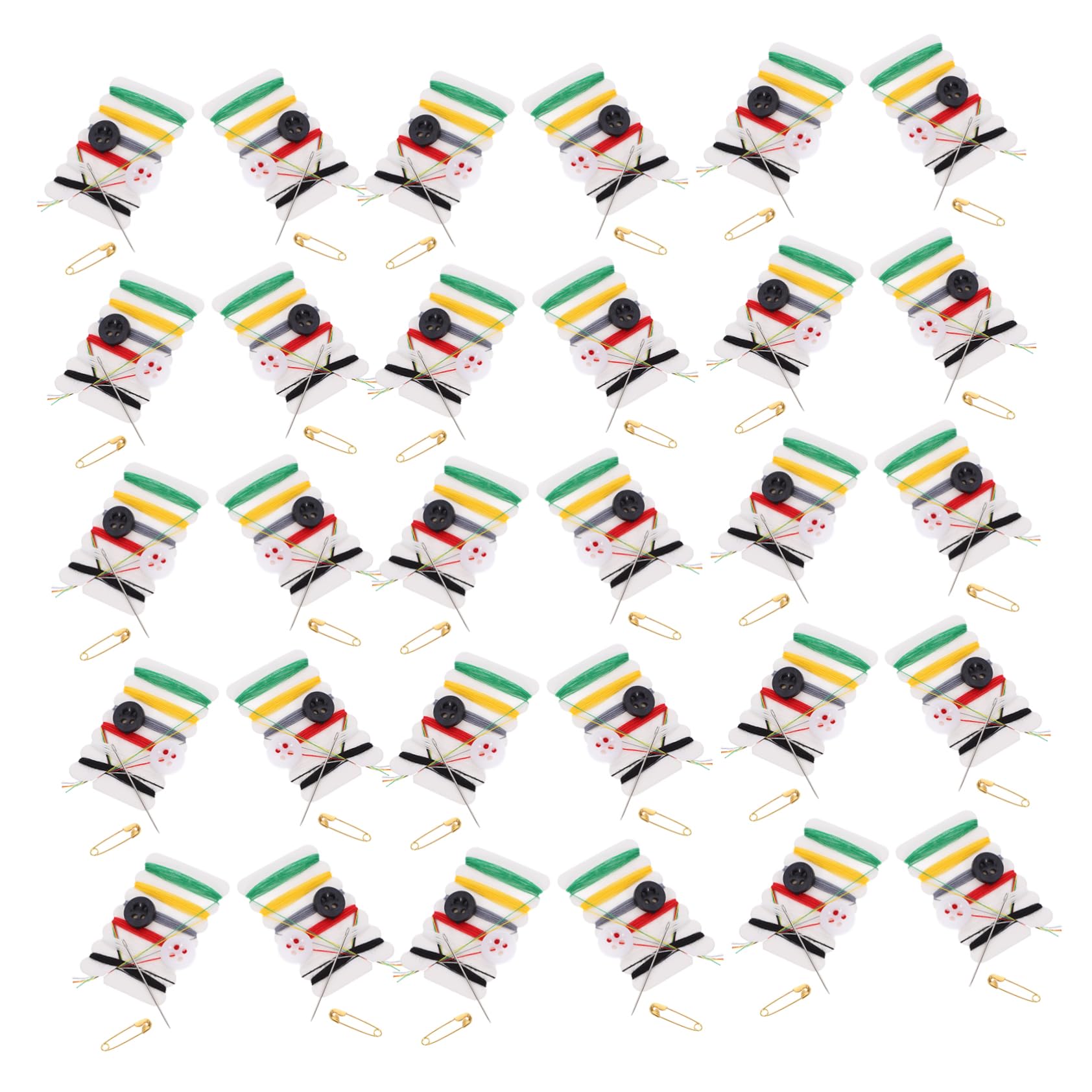 LIFKOME 100Packs Portable Disposable Sewing Kit Multifunctional Sewing Thread and Needle for Travel Hotel and Home Use for Beginners and Professionals Includes Thread