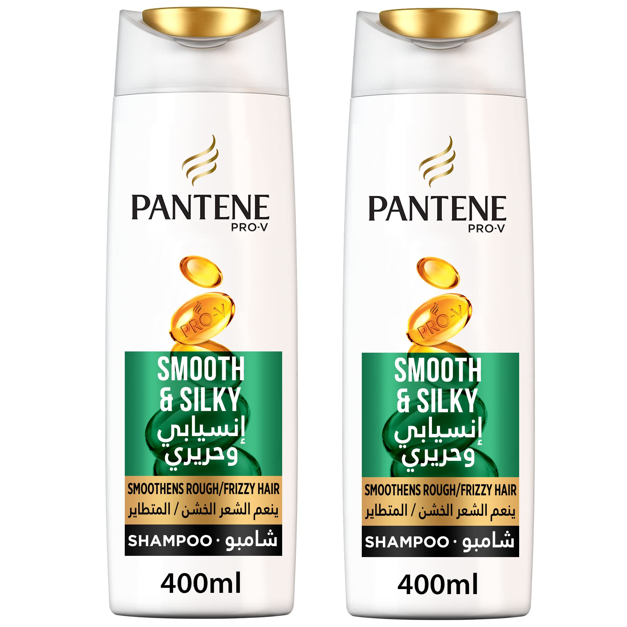 Pantene Pro-V Smooth & Silky Shampoo 400 ml Dual Pack