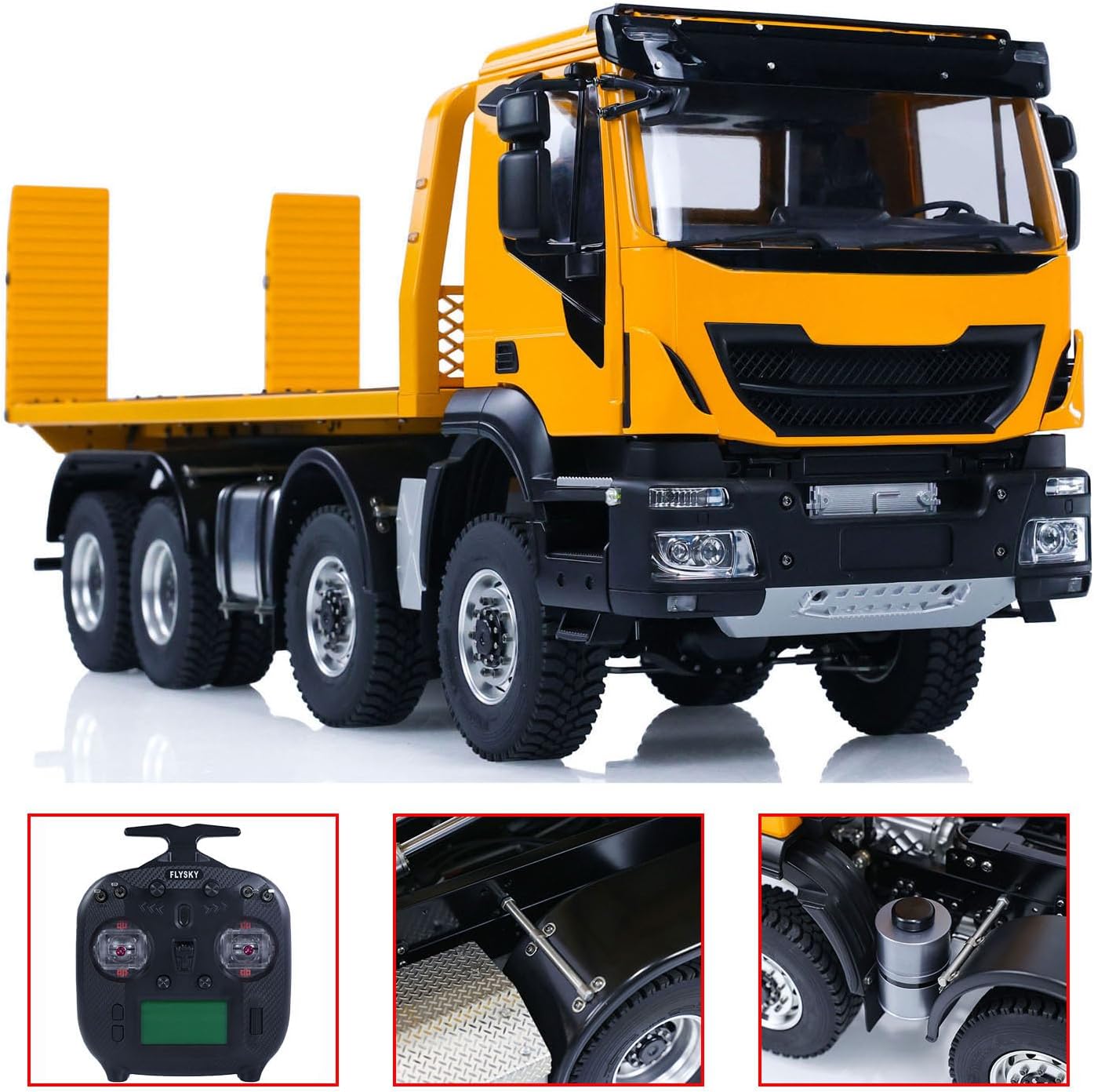 TOUCAN RC HOBBY 1/14 RC Hydraulic Wrecker Truck 8x4 Metal Car Remote Control Rescue Vehicles
