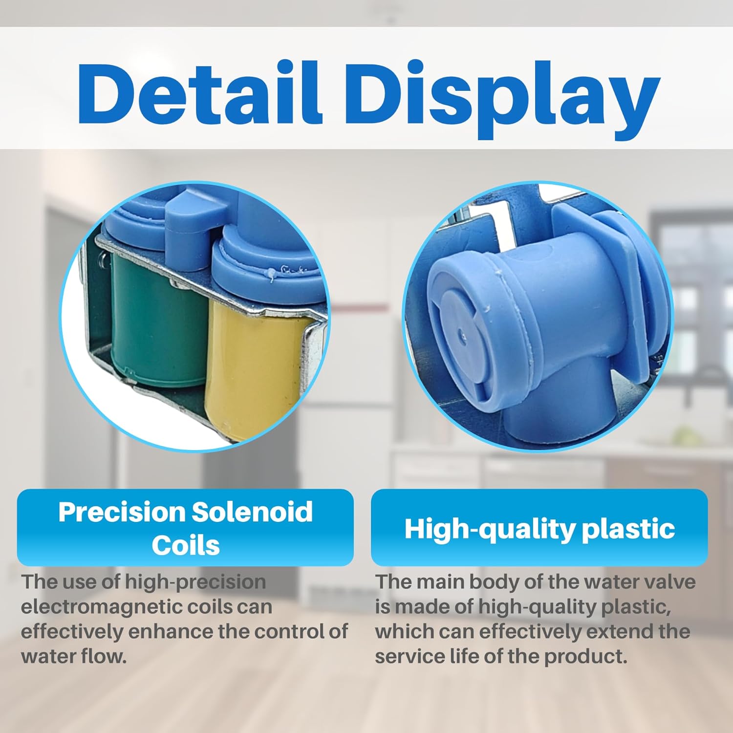 Refrigerator Water Inlet Valve Fit for frigidaire kenmore electrolux crosley FFHS2311PFFA FFHS2611PFEA FGHS2631PF4A FGHC2331PFAA FFSS2615TS5 FFSS2615TS0 FRS26KF6EMJ