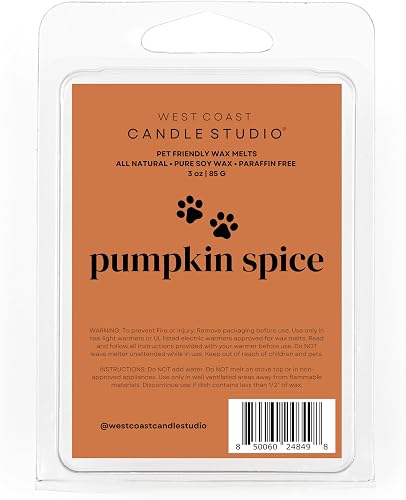 Pet Safe Pumpkin Spice Soy Wax Melts for Warmers, Natural Non Toxic Paraffin Free Odor Eliminating Cubes Pet Safe Pumpkin Spice Soy Wax Melts for Warmers, Natural Non Toxic Paraffin Free Odor Eliminating Cubes