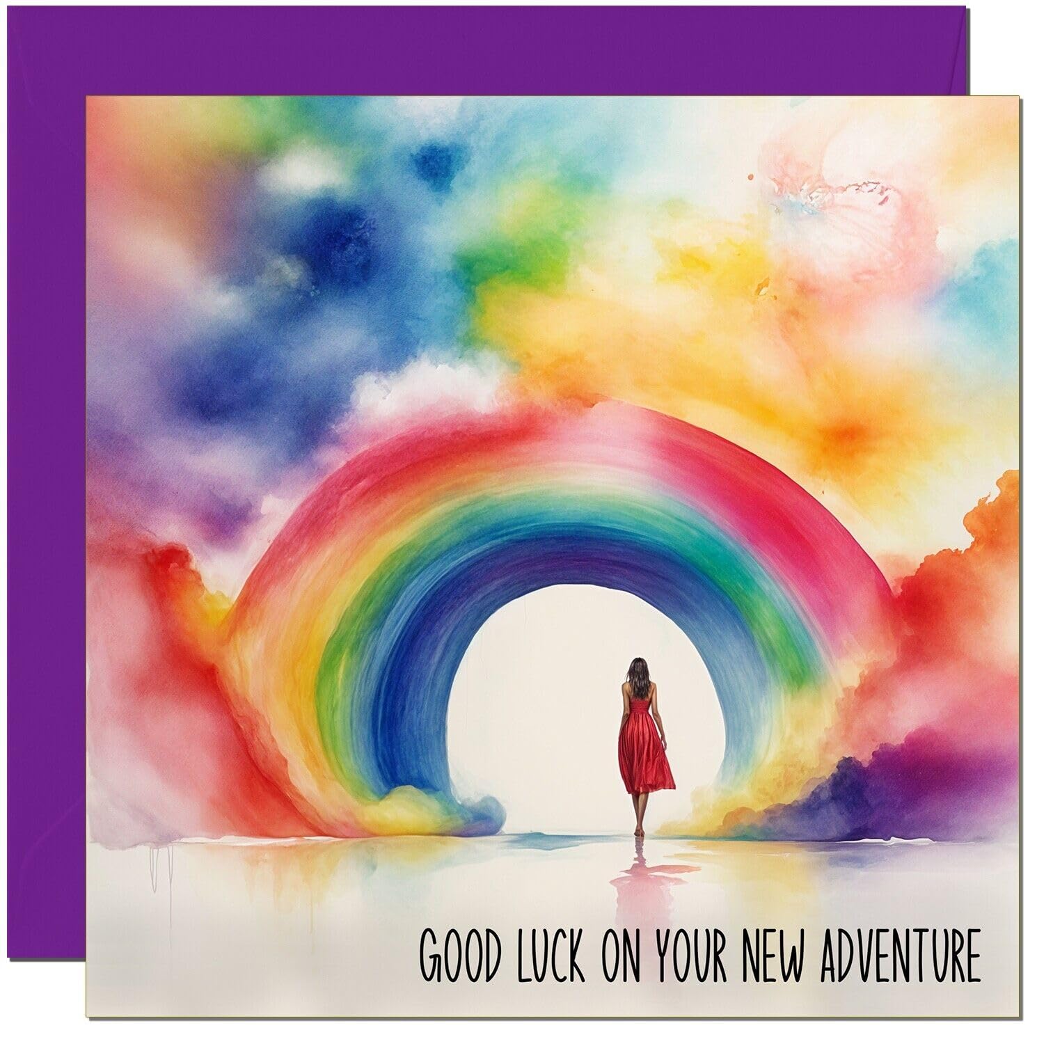 Good Luck Card - New Adventure - New Job Card Colleague Co Worker Leaving Card New Home Card