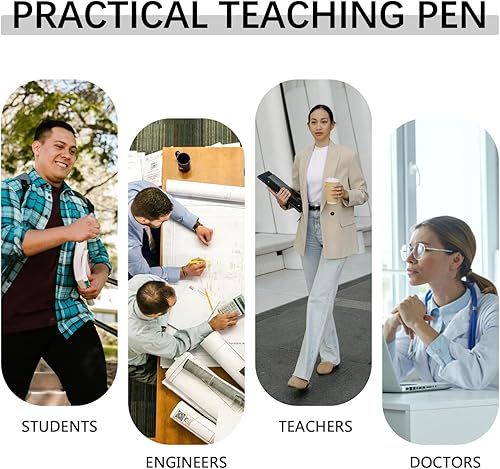 Miniatura 9 de Pizarra blanca puntero telescópico para profesores con indicador de cordón, puntero de mano, puntero de dedo para jardín de infantes, aula primaria,