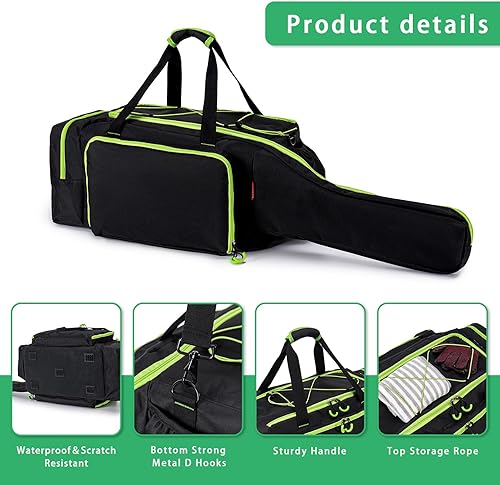 Miniatura 4 de Estuche para motosierra, bolsa duradera para motosierra con bandeja extraíble a prueba de derrames y fácil de limpiar, funda de transporte para