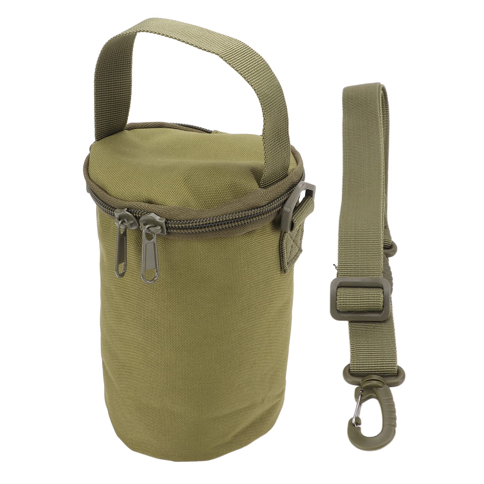 BORDSTRACT Gas Cylinder Cover, Portable Propane Tank Carrying Bag, Small Multifunctional Pouch with Shoulder Strap, for Camping, Hiking(Green)