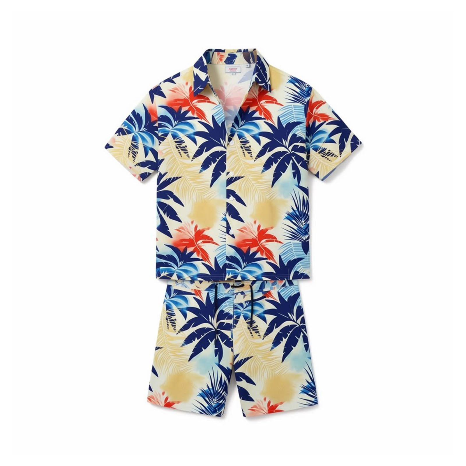 Générique Set Estivo 2026 da Uomo: T-shirt Manica Corta E Pantaloncini Stampati, Abbigliamento Casual per Spiaggia E Tempo Libero