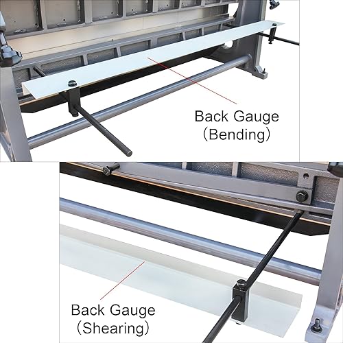 Miniatura 37 de KAKA Industrial Freno de chapa, 30 pulgadas de corte y rodillo deslizante Combo 3 en 1 Máquina dobladora resistente de calibre 20 con calibre