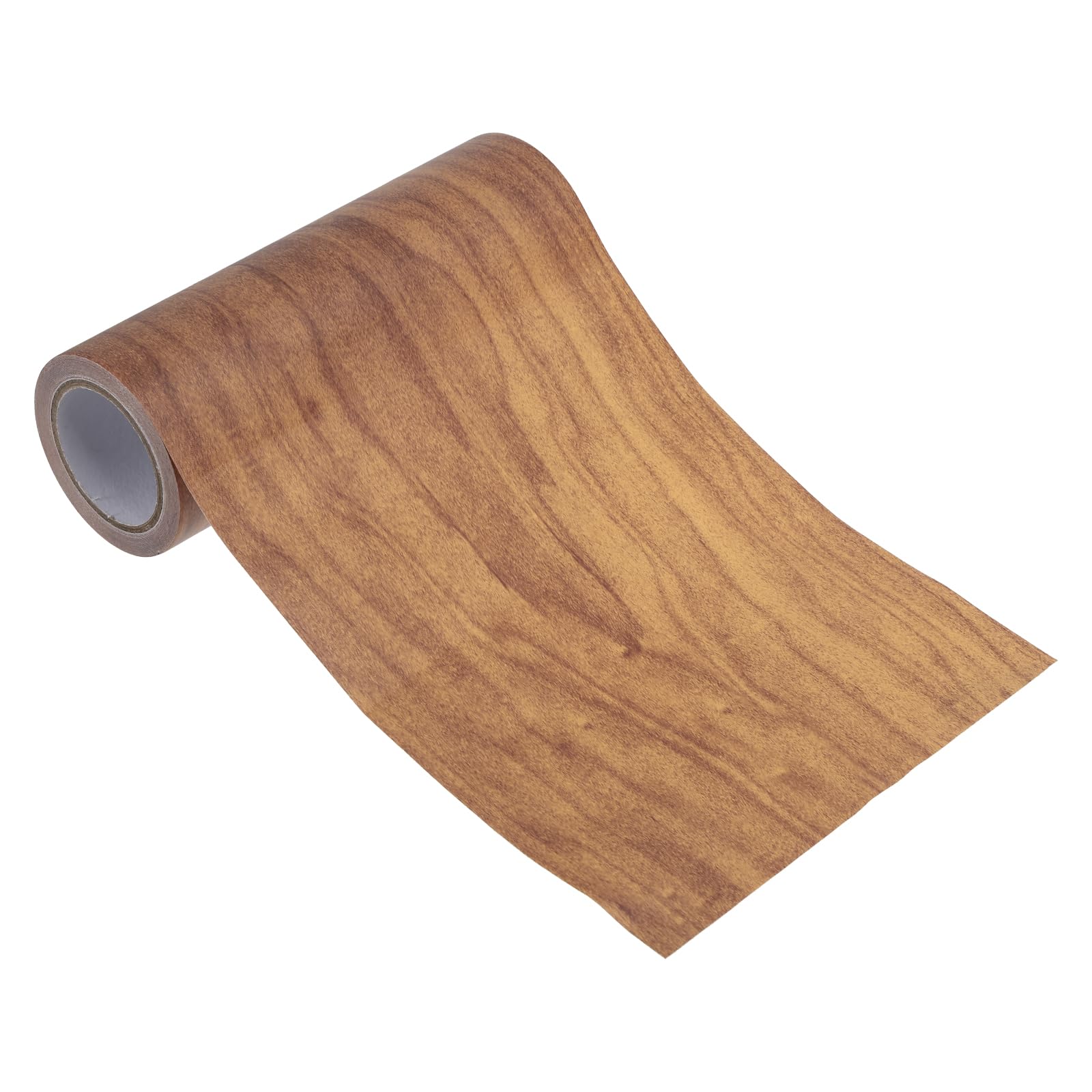 PATIKIL Wood Grain Repair Tape 6" x15ft, Self Adhesive Realistic Textured Repair Tape Patch for Floor Door Table Cabinets Desk,Wheat Maple