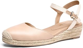 DREAM PAIRS Women's Closed Toe Elastic Wedge Sandals