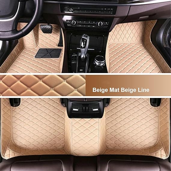 LSLYCN Car Floor Mats Luxury Car Mats All Weather Mats Men
