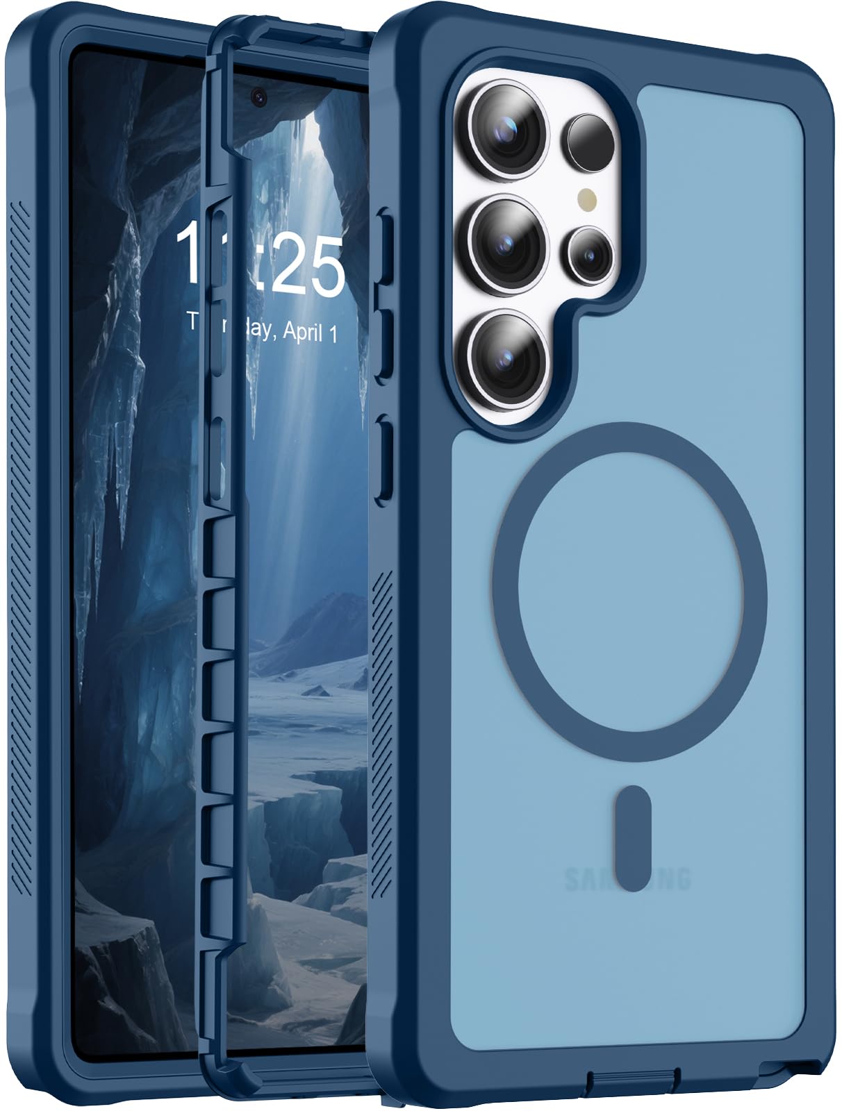 jaroco Magnetic for Samsung Galaxy S25 Ultra case 6.9"-Deep Blue