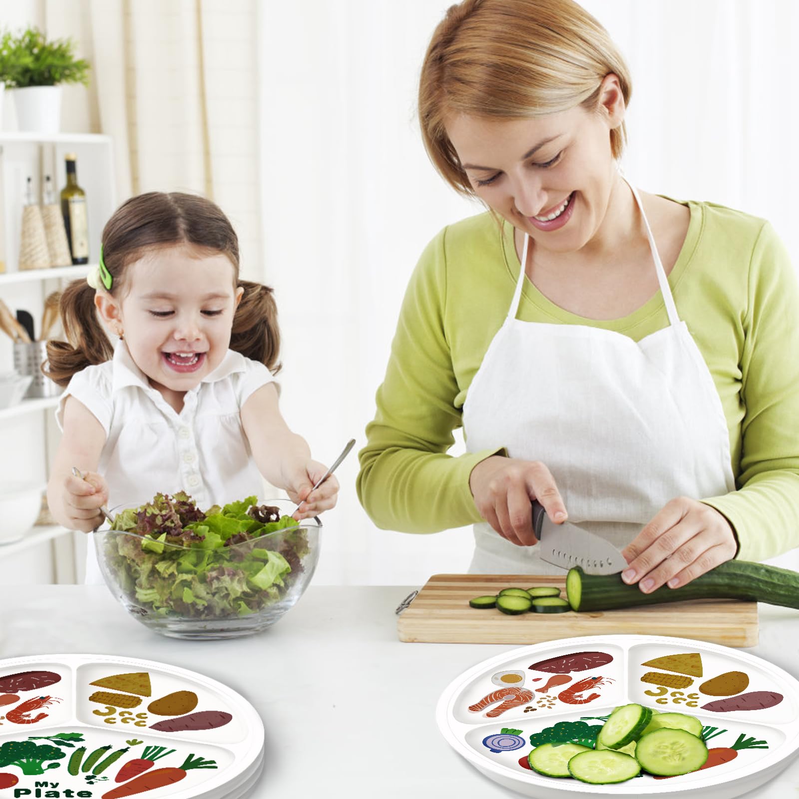 PLAQUES DE CONTRÔLE Des Portions Disque Grille Assiette Pour Viandes