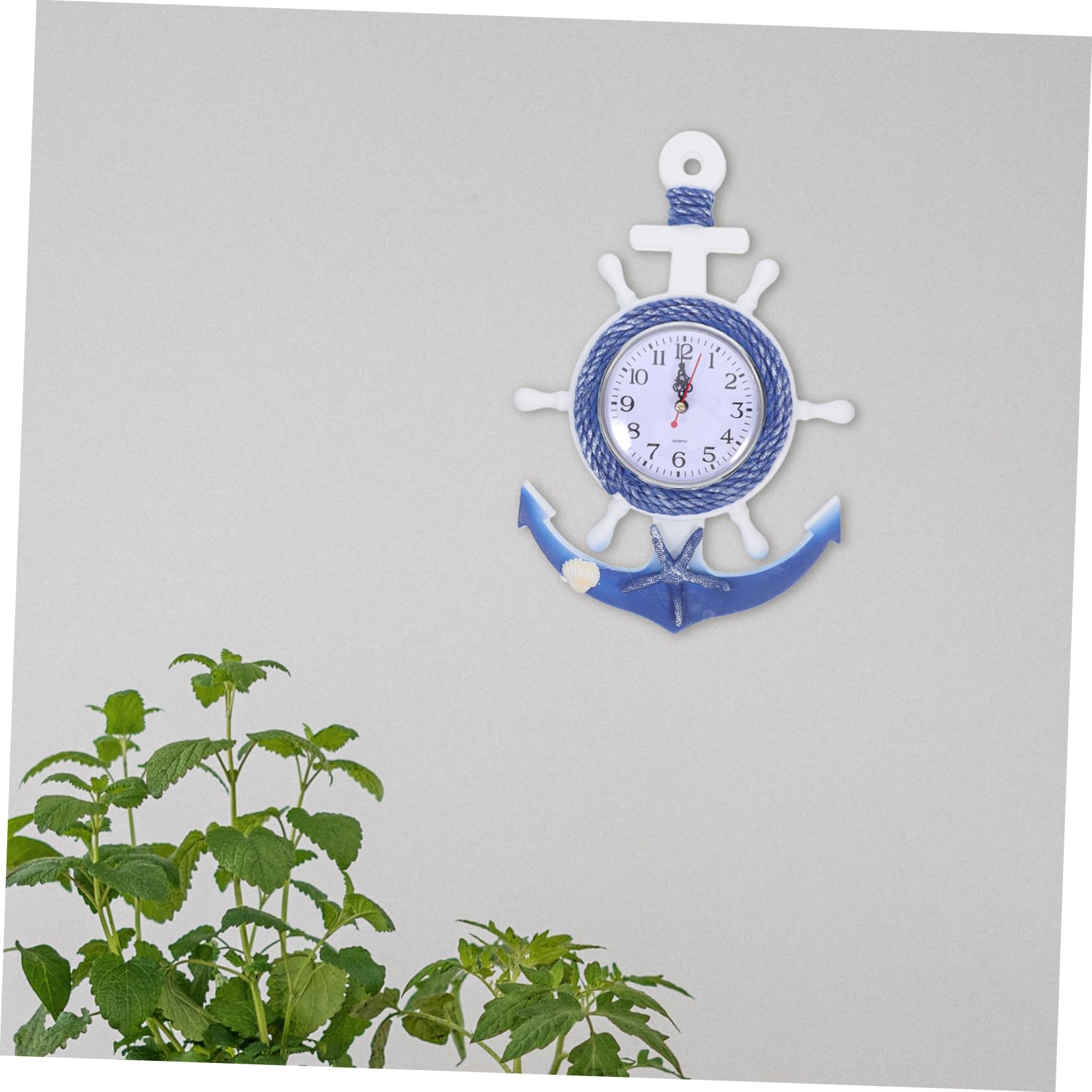 Veemoon Orologio da Parete Stile Mare Ancora Nave Decorativo
